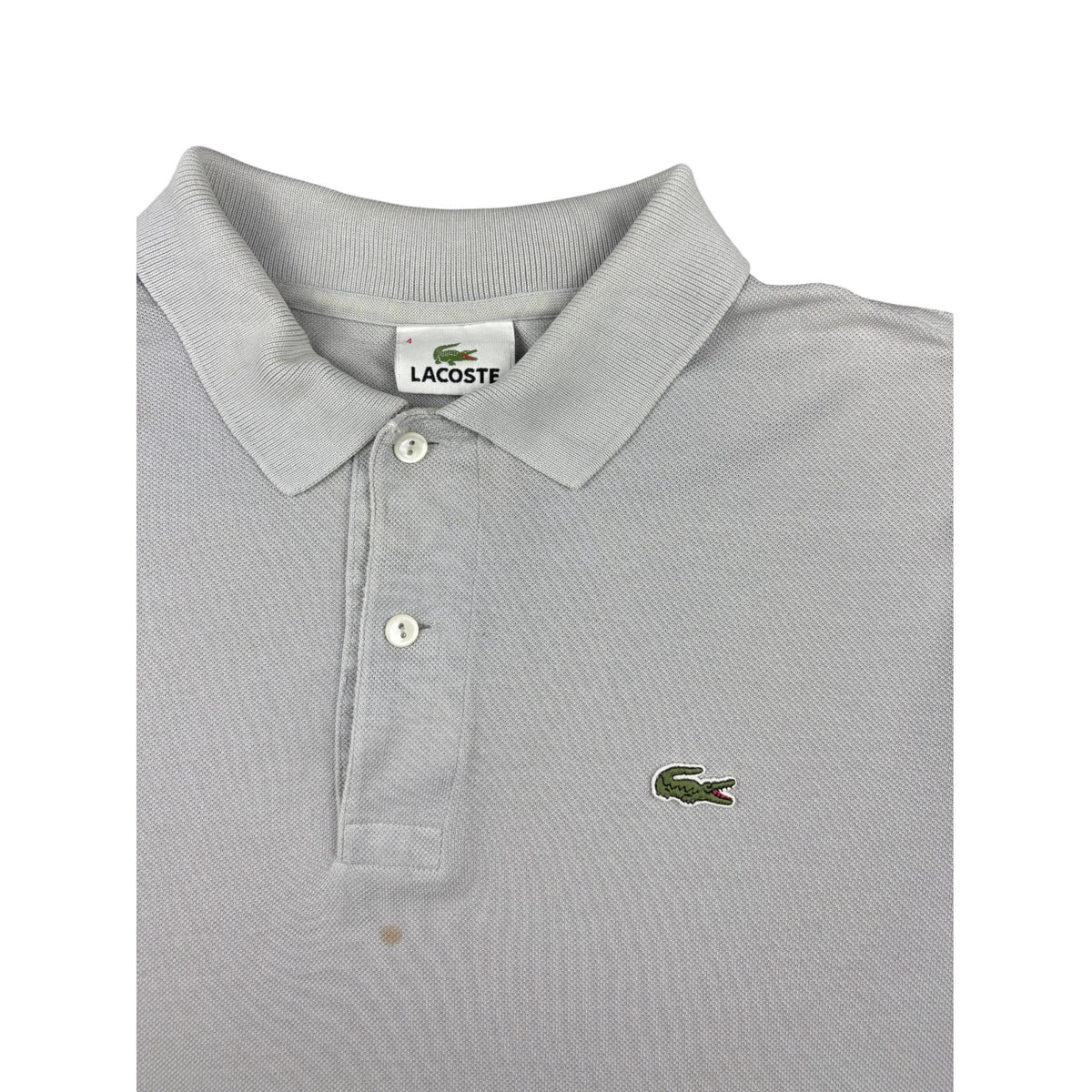 Lacoste Poloshirt grau Krokodil Logo L