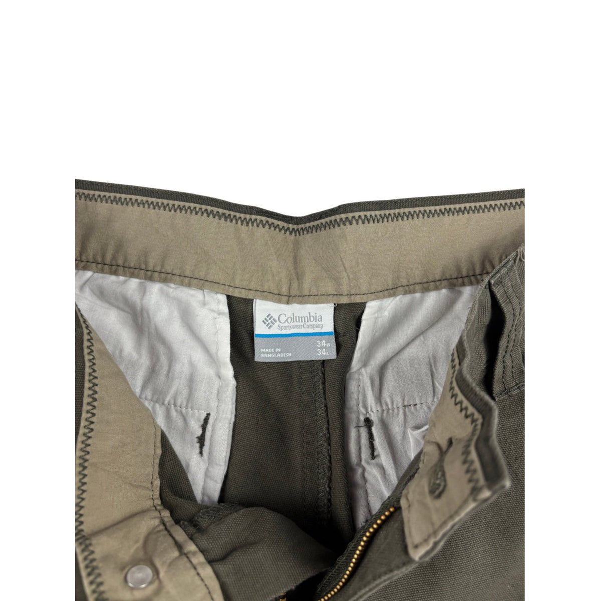 Columbia Outdoor Hose Olivgrün W34 L34 Cargo Workerhose