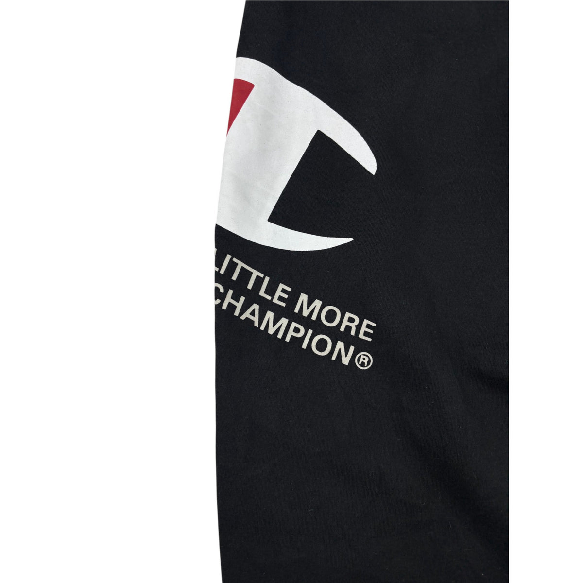 Champion Jogginghose schwarz Big Logo Print XL