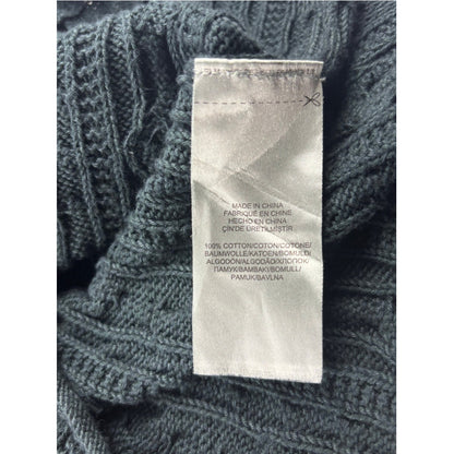 Ralph Lauren Zopfmuster Pullover dunkelgrün Cable Knit L Damen Strickpullover