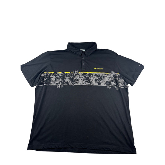 Columbia OmniHeat Poloshirt Schwarz Print XXL Outdoor Polo