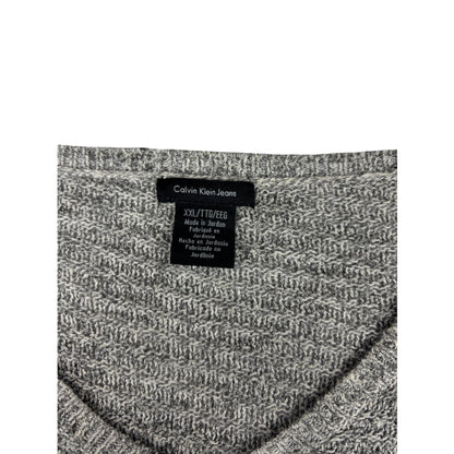 Calvin Klein Jeans Vintage V-Neck Pullover grau XXL Strickpullover