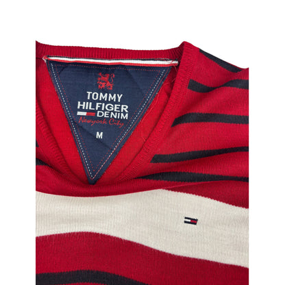 Tommy Hilfiger Denim V-Neck Pullover M rot