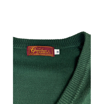 Grand Slam Vintage V-Ausschnitt Golf-Pullover M Dunkelgrün
