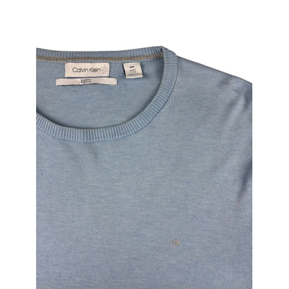 Calvin Klein Vintage Feinstrick Pullover M Hellblau
