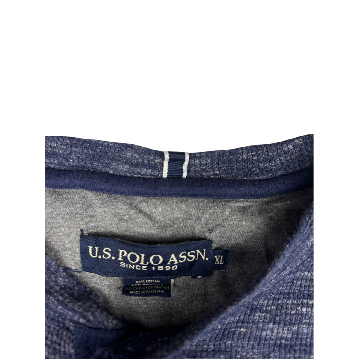U.S. Polo Assn. meliertes Longsleeve Henle XL blau