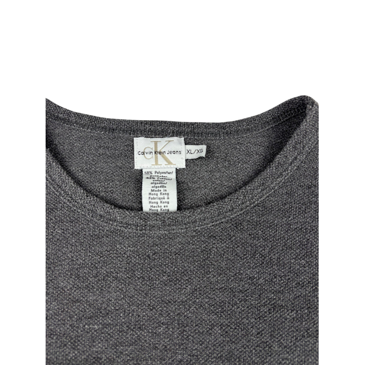 Calvin Klein Jeans Vintage Longsleeve Pullover XL grau