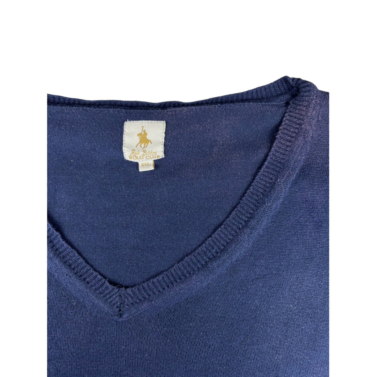 Beverly Hills Polo Club V-Neck Strickpullover XXL dunkelblau