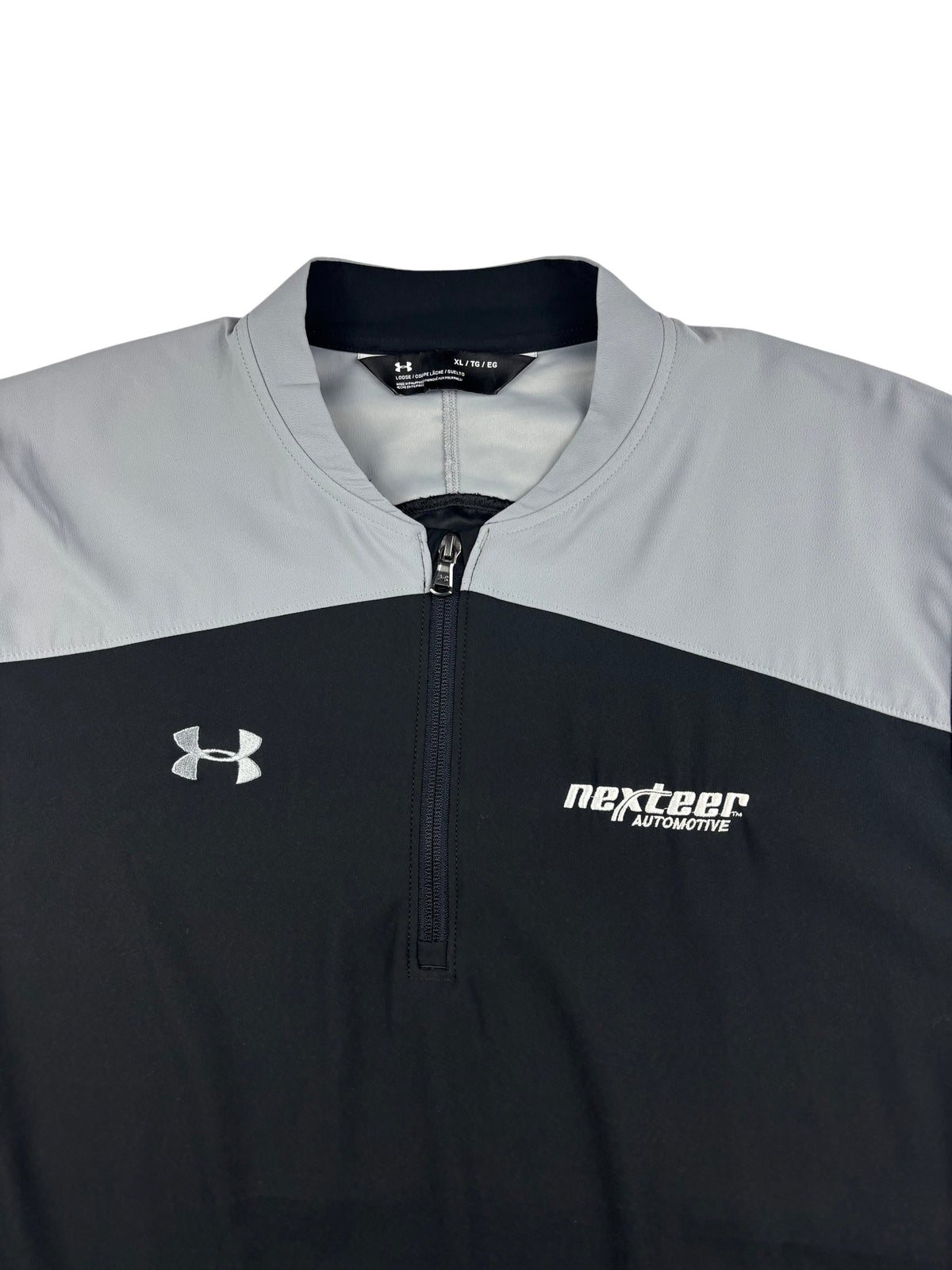 Under Armour Nexteer 1/4 Zip Kurzarm shirt schwarz grau XXL