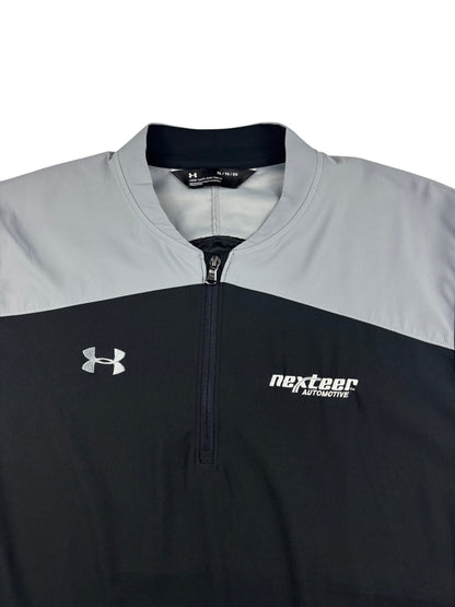 Under Armour Nexteer 1/4 Zip Kurzarm shirt schwarz grau XXL